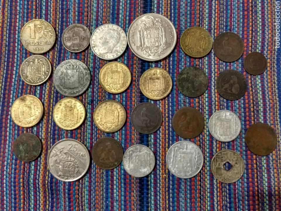 Monedas de Espa&ntilde;a: 2CAJ- LOTE 26 PIEZAS DIVERSAS. - Foto 2