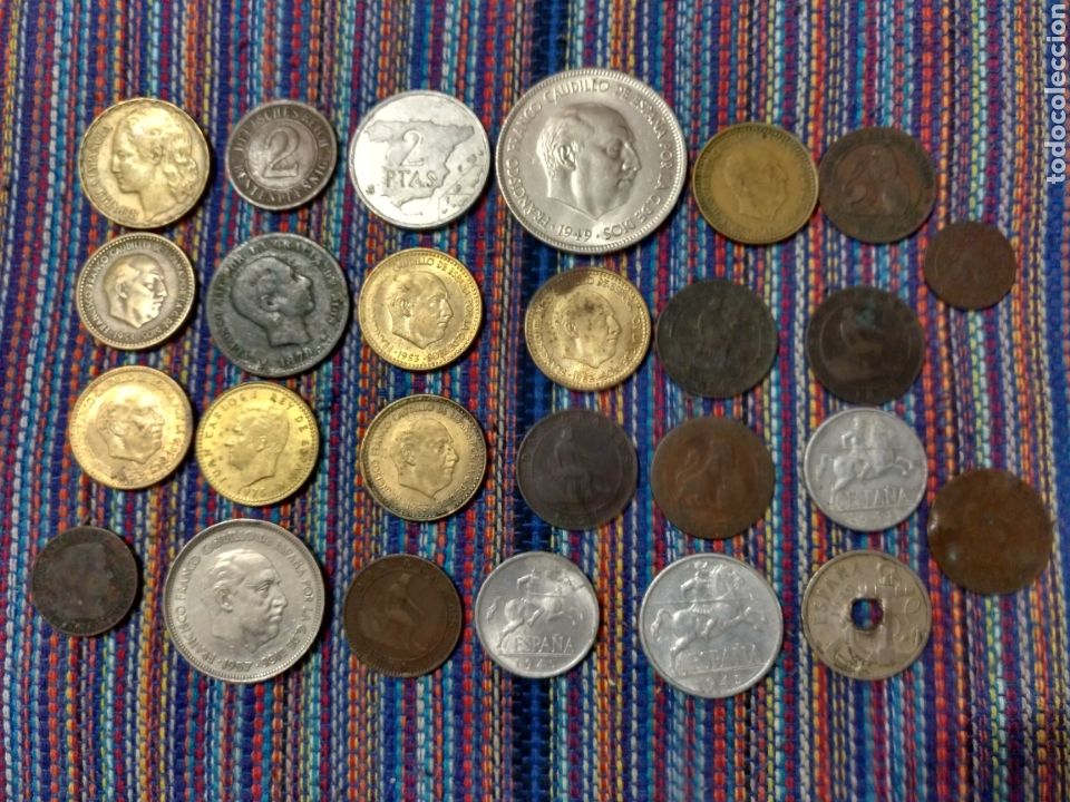 Monedas de Espa&ntilde;a: 2CAJ- LOTE 26 PIEZAS DIVERSAS. - Foto 1