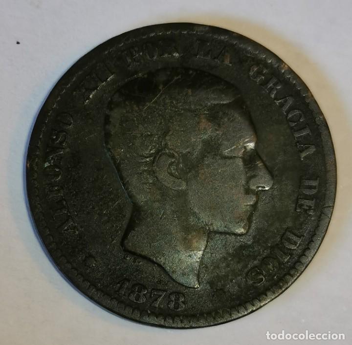 Monedas de Espa&ntilde;a: MONEDA DE 10 CENTIMOS ALFONSO XII-1878 - Foto 1