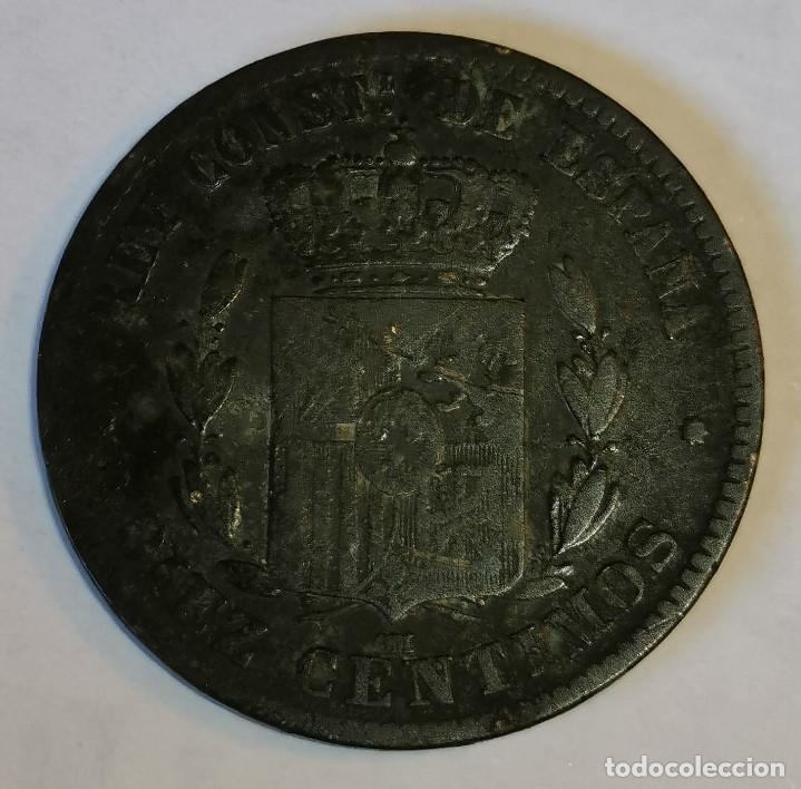 Monedas de Espa&ntilde;a: MONEDA DE 10 CENTIMOS ALFONSO XII-1878 - Foto 2