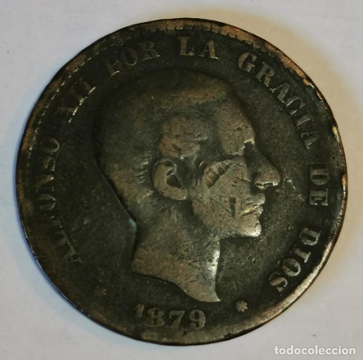 Monedas de Espa&ntilde;a: MONEDA DE 10 CENTIMOS ALFONSO XII-1879 - Foto 1