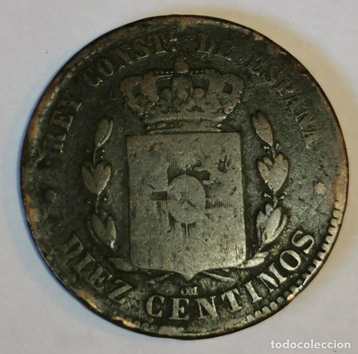 Monedas de Espa&ntilde;a: MONEDA DE 10 CENTIMOS ALFONSO XII-1879 - Foto 2