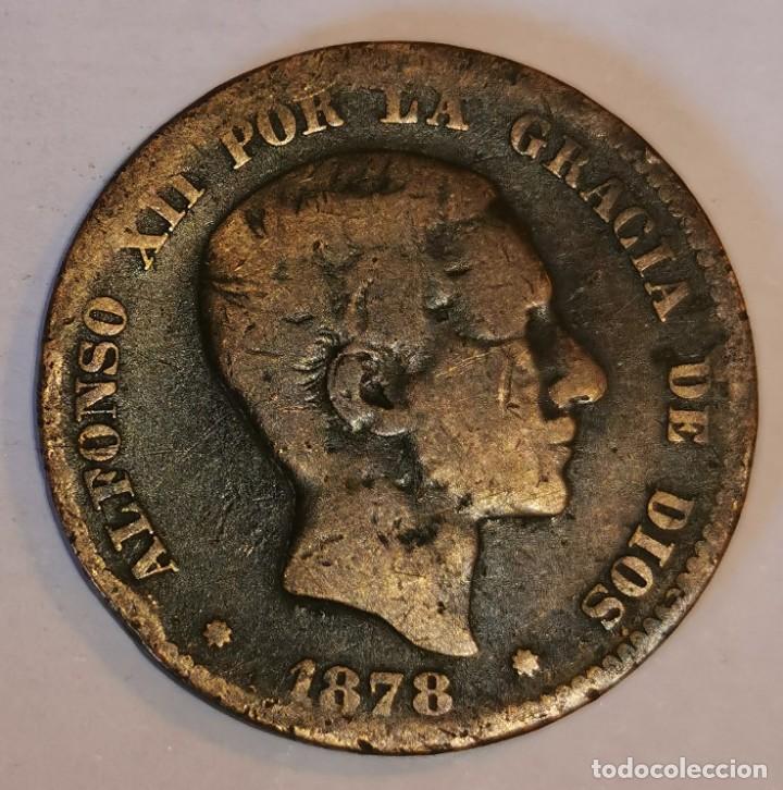 Monedas de Espa&ntilde;a: MONEDA DE 10 CENTIMOS ALFONSO XII-1878 - Foto 1