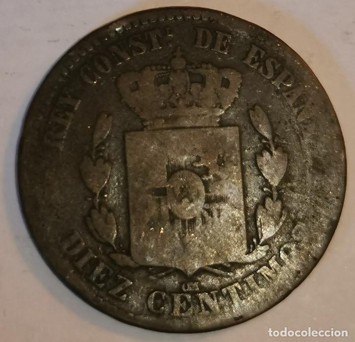 Monedas de Espa&ntilde;a: MONEDA DE 10 CENTIMOS ALFONSO XII - Foto 2