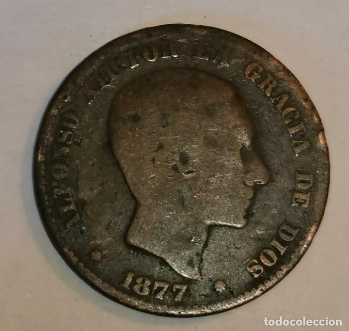 Monedas de Espa&ntilde;a: MONEDA DE 10 CENTIMOS ALFONSO XII-1877 - Foto 1