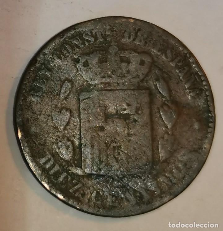 Monedas de Espa&ntilde;a: MONEDA DE 10 CENTIMOS ALFONSO XII-1878 - Foto 2