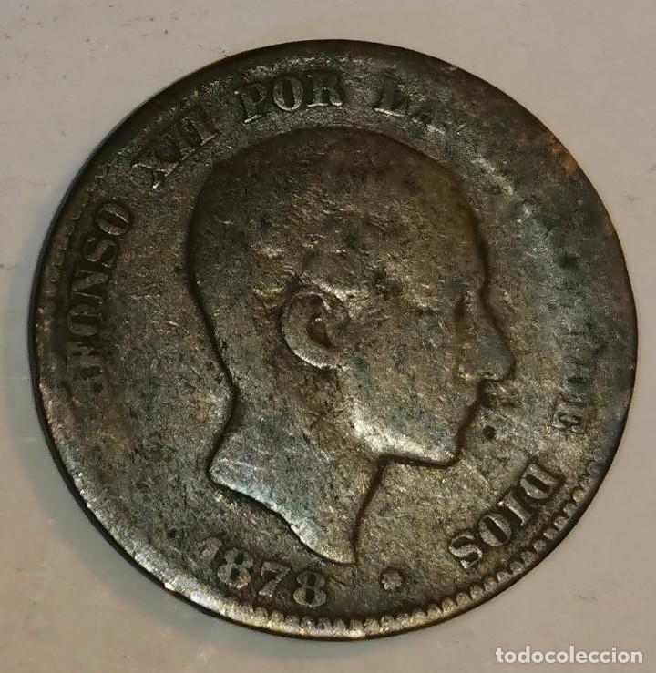 Monedas de Espa&ntilde;a: MONEDA DE 10 CENTIMOS ALFONSO XII-1878 - Foto 1