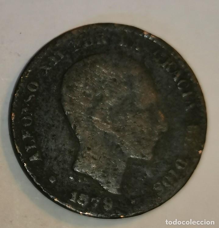 Monedas de Espa&ntilde;a: MONEDA DE 10 CENTIMOS ALFONSO XII-1879 - Foto 1