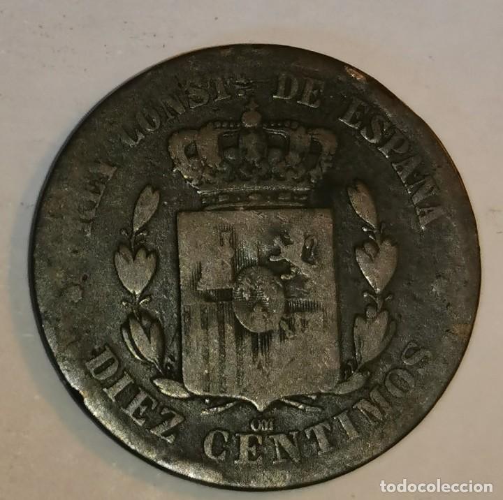 Monedas de Espa&ntilde;a: MONEDA DE 10 CENTIMOS ALFONSO XII-1878 - Foto 2