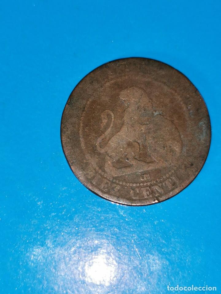 Monedas de Espa&ntilde;a: MONEDA DE 10 CENTIMOS GOBIERNO PROVISIONAL 1870 - Foto 2