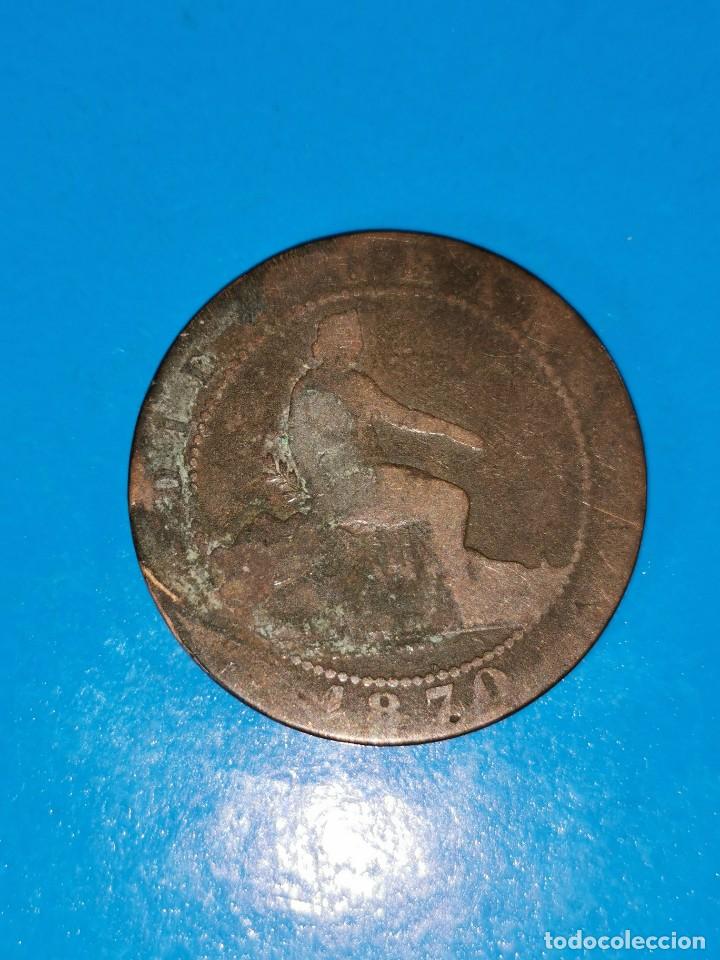 Monedas de Espa&ntilde;a: MONEDA DE 10 CENTIMOS GOBIERNO PROVISIONAL 1870 - Foto 1
