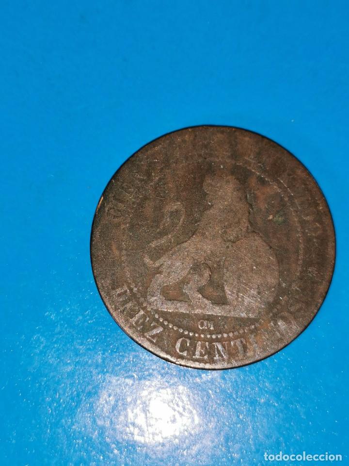 Monedas de Espa&ntilde;a: MONEDA DE 10 CENTIMOS GOBIERNO PROVISIONAL 1870 - Foto 2