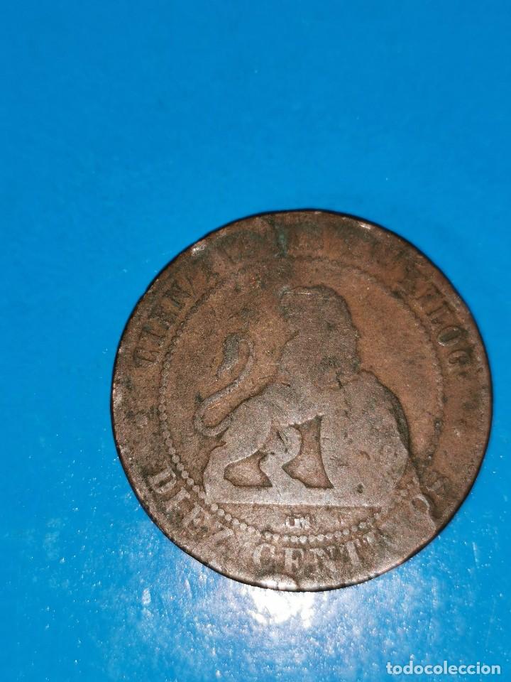 Monedas de Espa&ntilde;a: MONEDA DE 10 CENTIMOS GOBIERNO PROVISIONAL 1870 - Foto 2