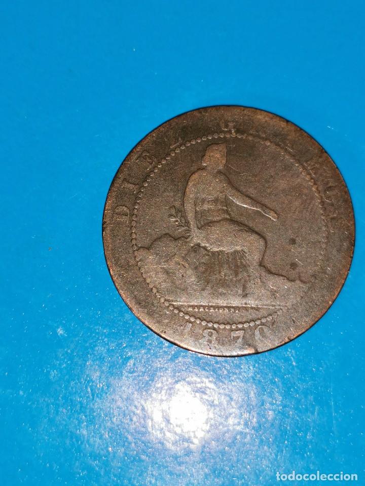 Monedas de Espa&ntilde;a: MONEDA DE 10 CENTIMOS GOBIERNO PROVISIONAL 1870 - Foto 1