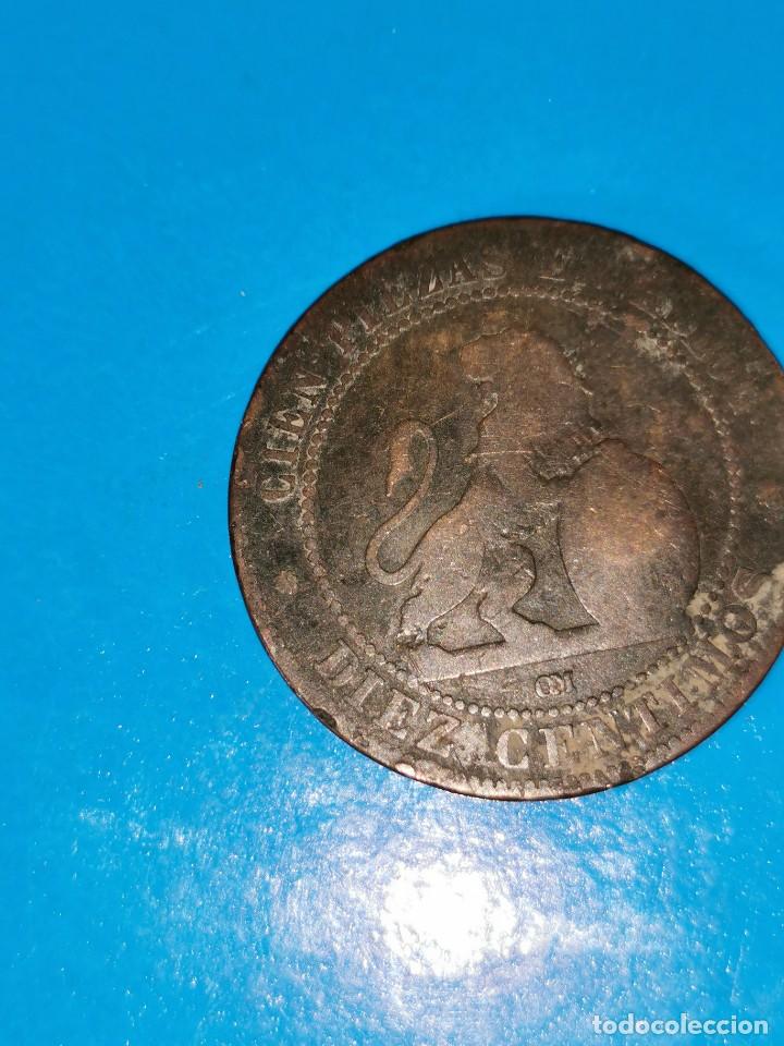 Monedas de Espa&ntilde;a: MONEDA DE 10 CENTIMOS GOBIERNO PROVISIONAL 1870 - Foto 2