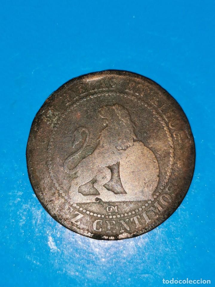 Monedas de Espa&ntilde;a: MONEDA DE 10 CENTIMOS GOBIERNO PROVISIONAL 1870 - Foto 2