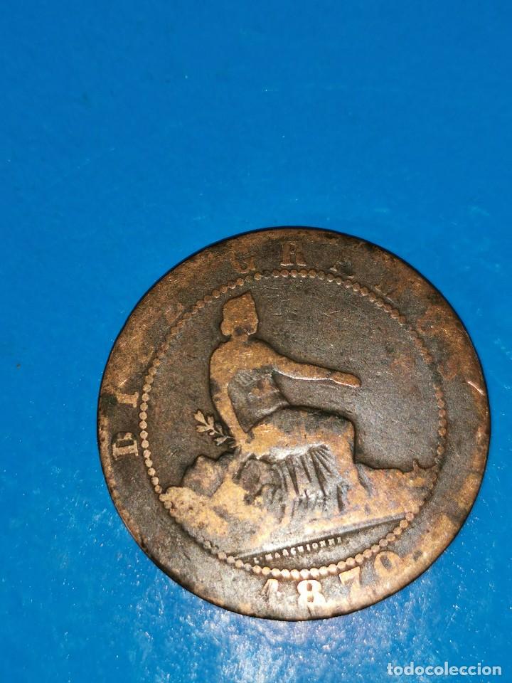 Monedas de Espa&ntilde;a: MONEDA DE 10 CENTIMOS GOBIERNO PROVISIONAL 1870 - Foto 1