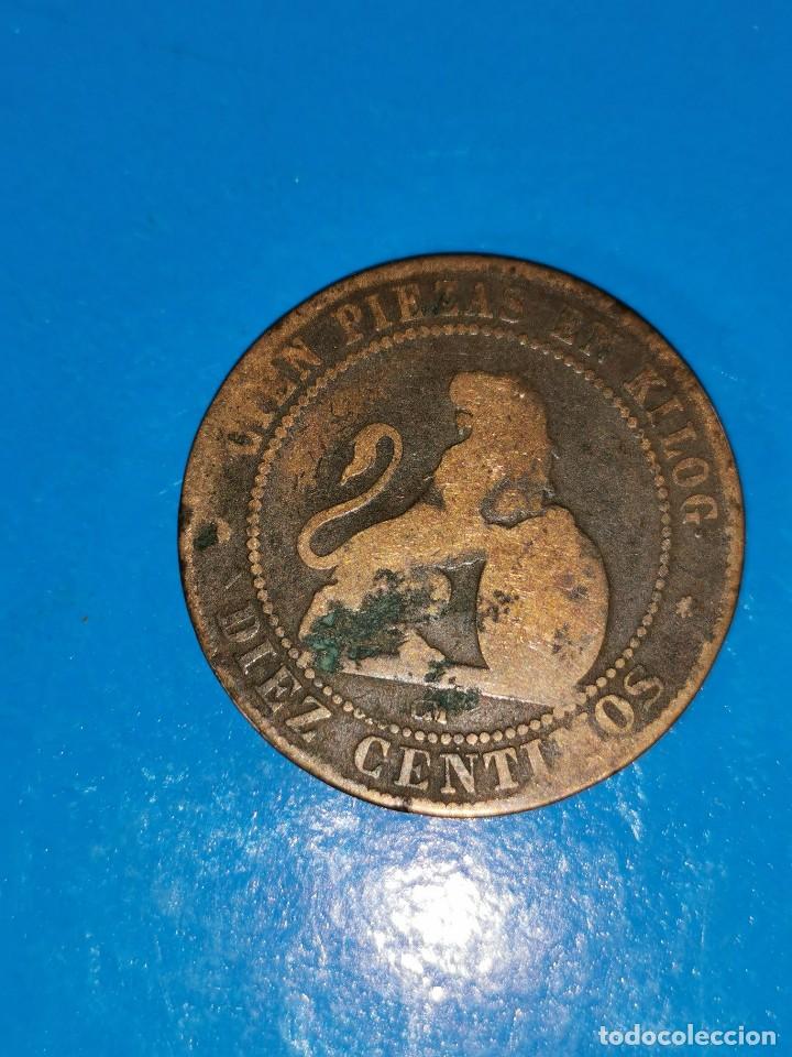 Monedas de Espa&ntilde;a: MONEDA DE 10 CENTIMOS GOBIERNO PROVISIONAL 1870 - Foto 2