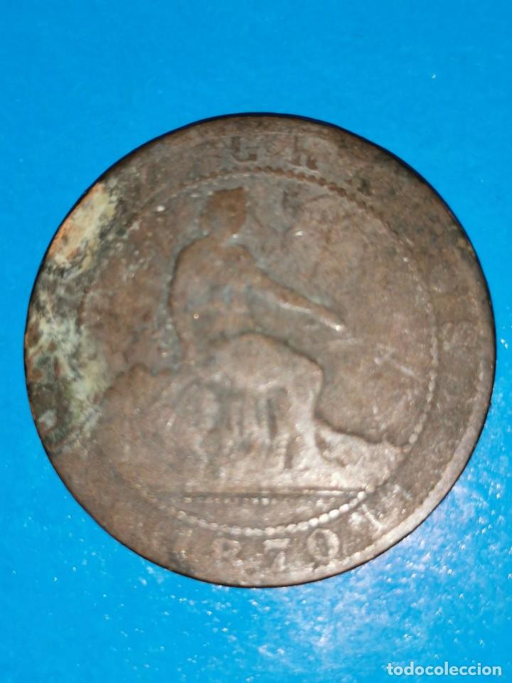 Monedas de Espa&ntilde;a: MONEDA DE 10 CENTIMOS GOBIERNO PROVISIONAL 1870 - Foto 1
