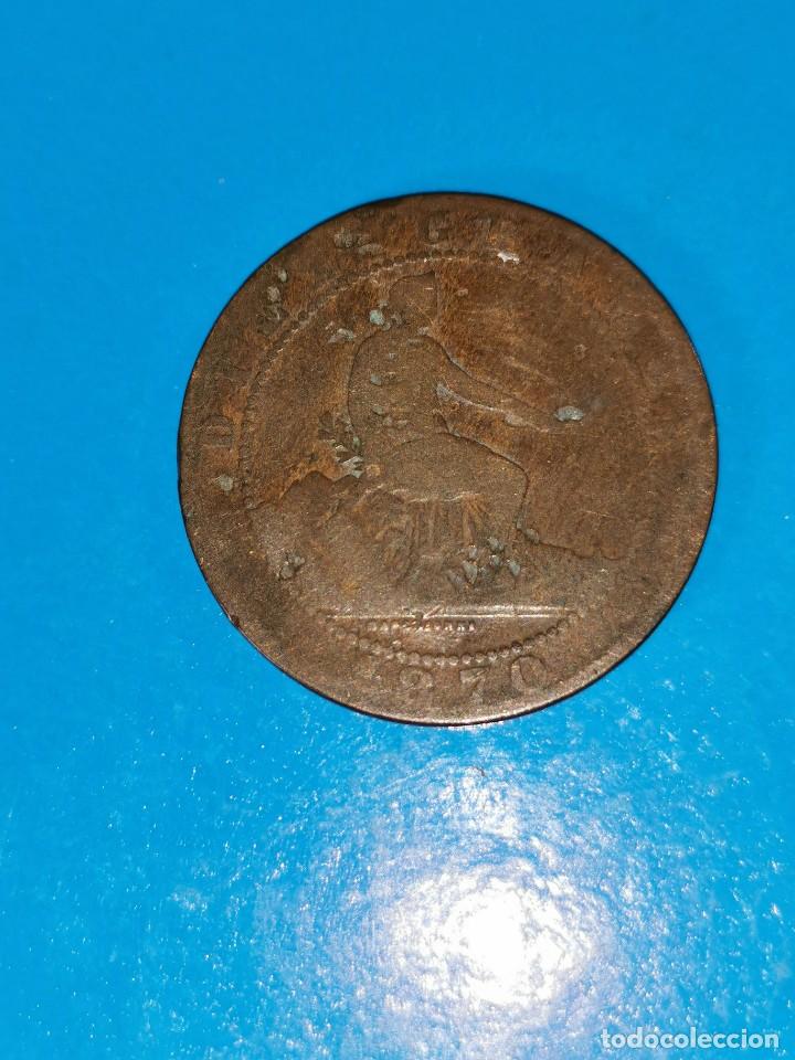 Monedas de Espa&ntilde;a: MONEDA DE 10 CENTIMOS GOBIERNO PROVISIONAL 1870 - Foto 1