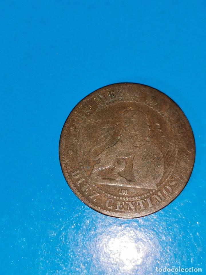 Monedas de Espa&ntilde;a: MONEDA DE 10 CENTIMOS GOBIERNO PROVISIONAL 1870 - Foto 2