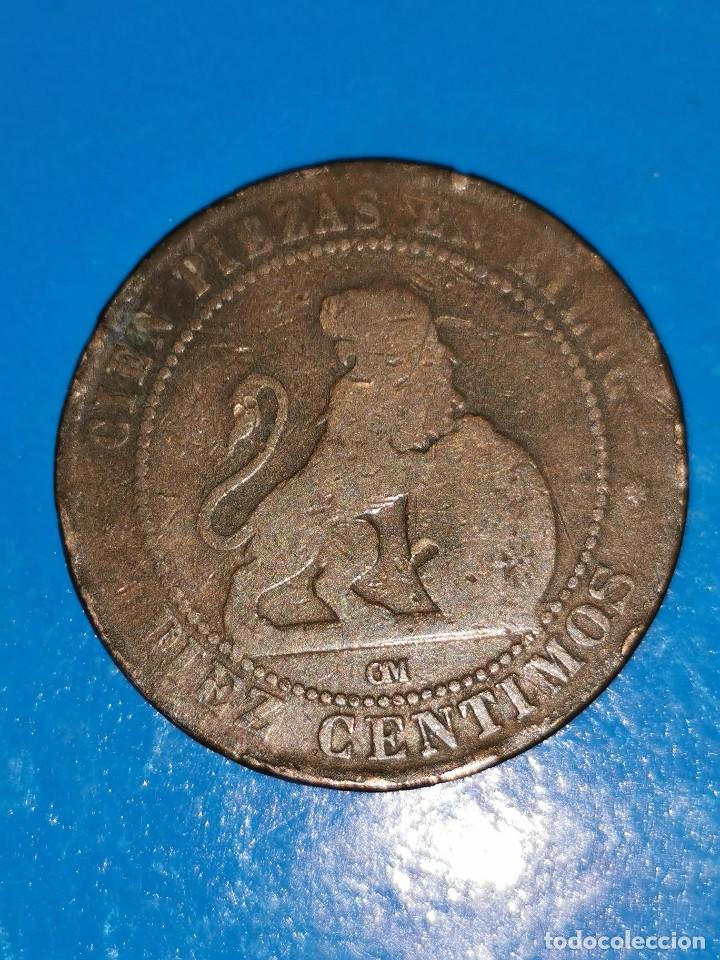 Monedas de Espa&ntilde;a: MONEDA DE 10 CENTIMOS GOBIERNO PROVISIONAL 1870 - Foto 2