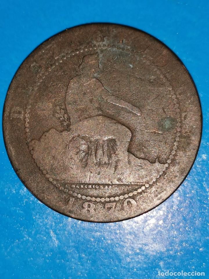 Monedas de Espa&ntilde;a: MONEDA DE 10 CENTIMOS GOBIERNO PROVISIONAL 1870 - Foto 1
