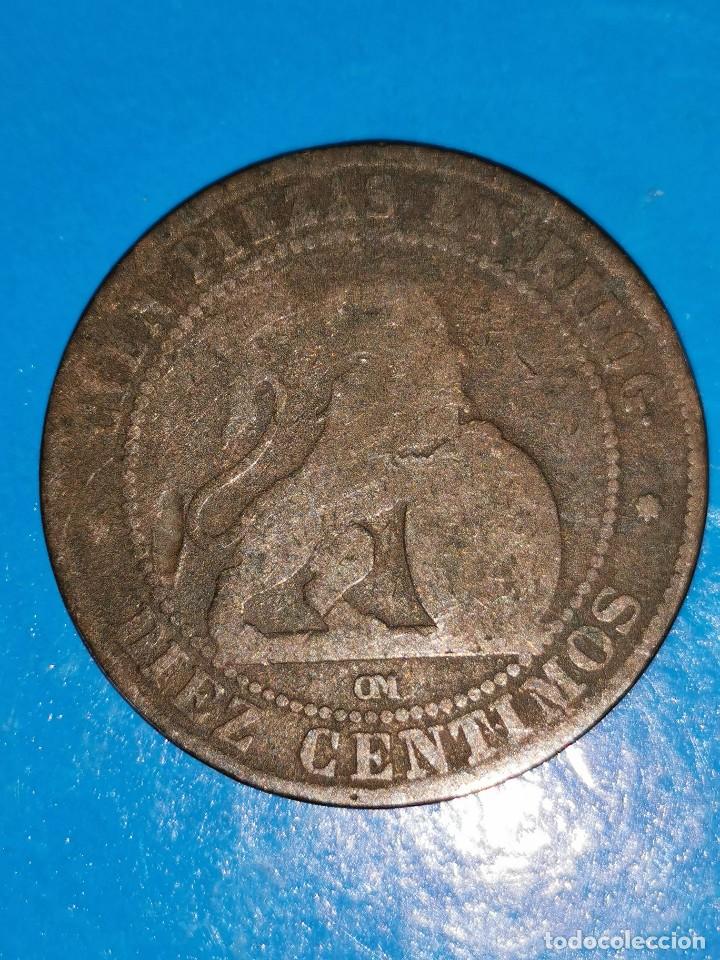 Monedas de Espa&ntilde;a: MONEDA DE 10 CENTIMOS GOBIERNO PROVISIONAL 1870 - Foto 2