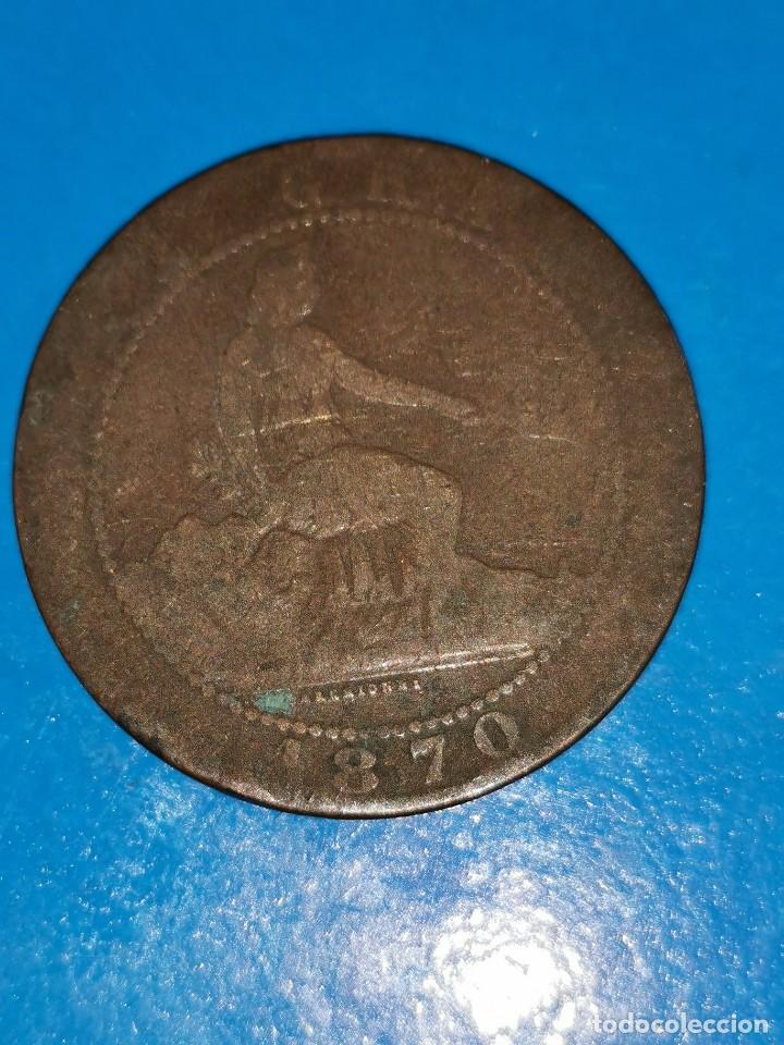 Monedas de Espa&ntilde;a: MONEDA DE 10 CENTIMOS GOBIERNO PROVISIONAL 1870 - Foto 1