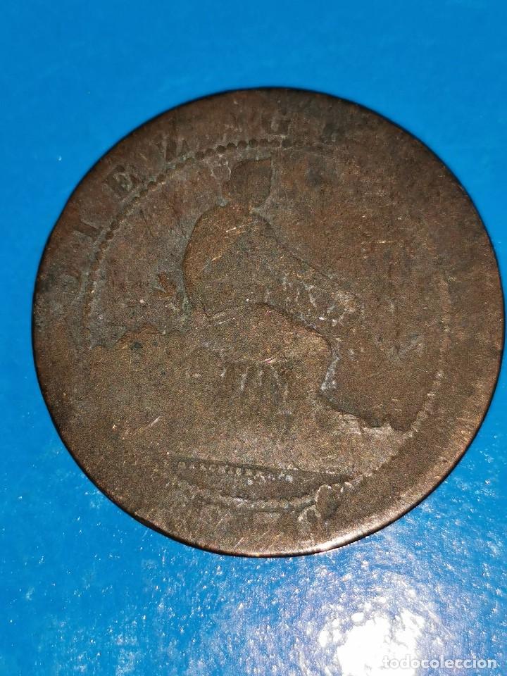 Monedas de Espa&ntilde;a: MONEDA DE 10 CENTIMOS GOBIERNO PROVISIONAL 1870 - Foto 2