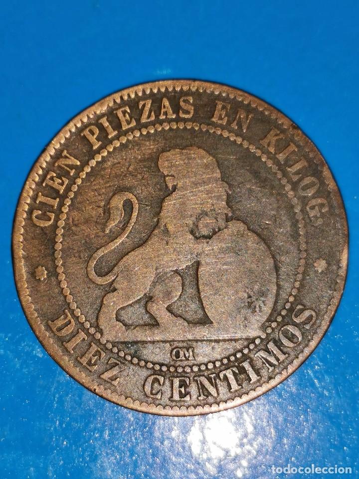 Monedas de Espa&ntilde;a: MONEDA DE 10 CENTIMOS GOBIERNO PROVISIONAL 1870 - Foto 1