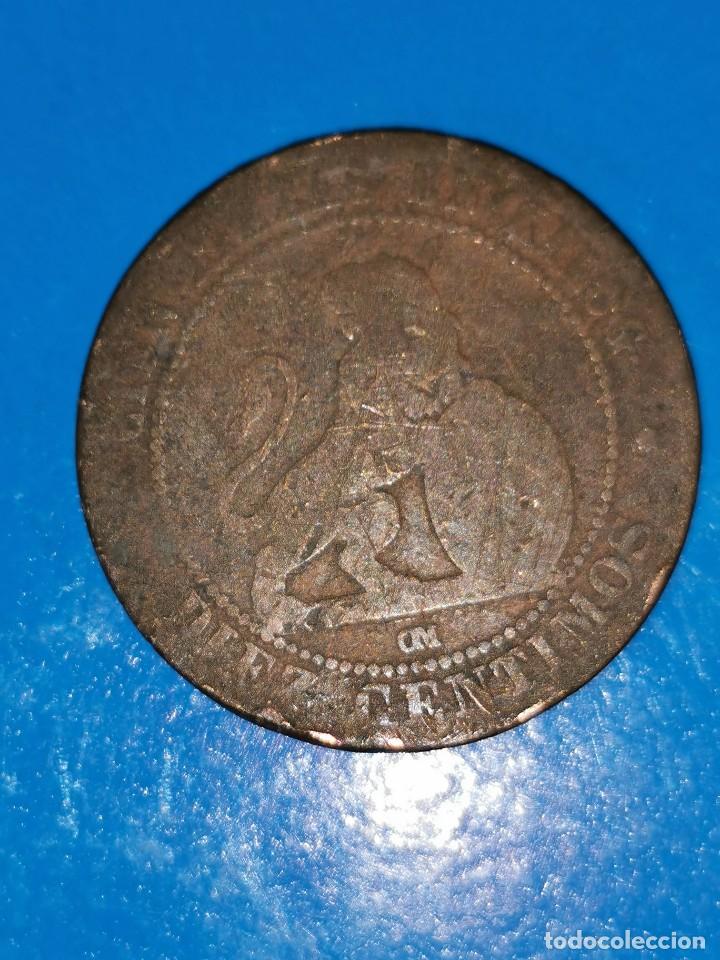 Monedas de Espa&ntilde;a: MONEDA DE 10 CENTIMOS GOBIERNO PROVISIONAL 1870 - Foto 2