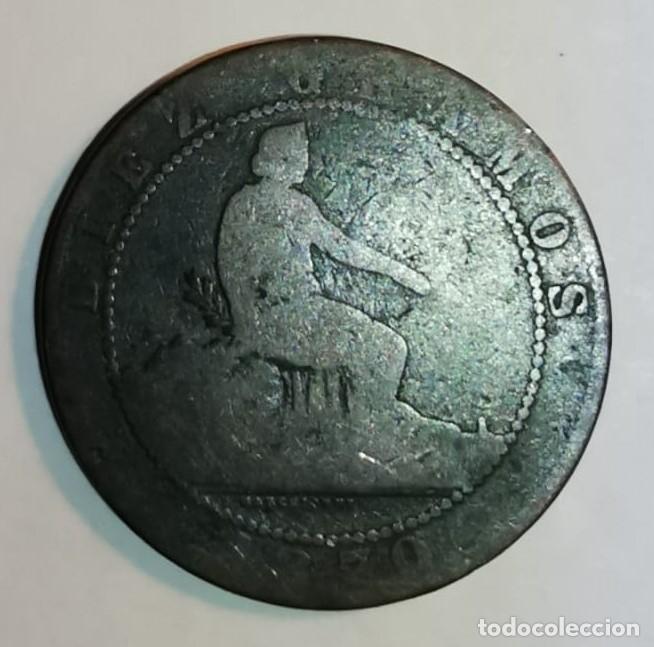 Monedas de Espa&ntilde;a: MONEDA DE 10 CENTIMOS GOBIERNO PROVISIONAL 1870 - Foto 1