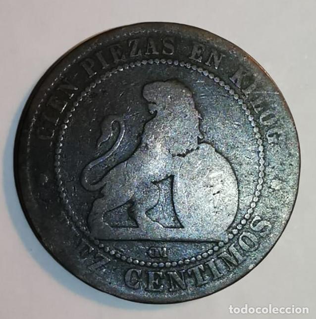Monedas de Espa&ntilde;a: MONEDA DE 10 CENTIMOS GOBIERNO PROVISIONAL 1870 - Foto 2