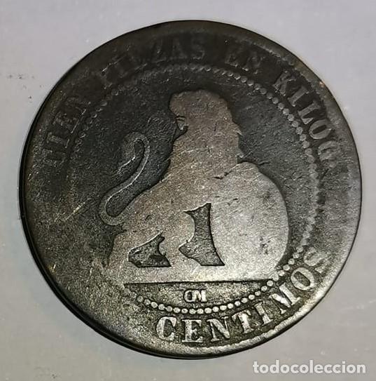 Monedas de Espa&ntilde;a: MONEDA DE 10 CENTIMOS GOBIERNO PROVISIONAL 1870 - Foto 2