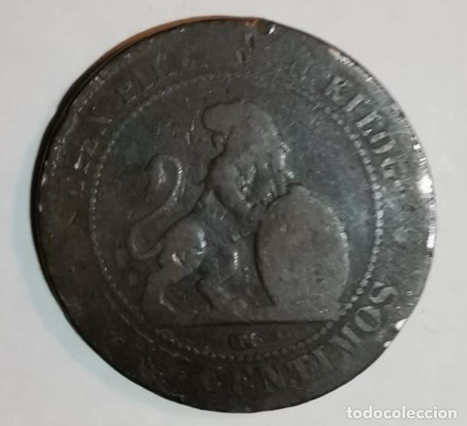 Monedas de Espa&ntilde;a: MONEDA DE 10 CENTIMOS GOBIERNO PROVISIONAL 1870 - Foto 2