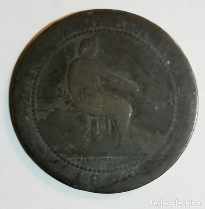 Monedas de Espa&ntilde;a: MONEDA DE 10 CENTIMOS GOBIERNO PROVISIONAL 1870 - Foto 1