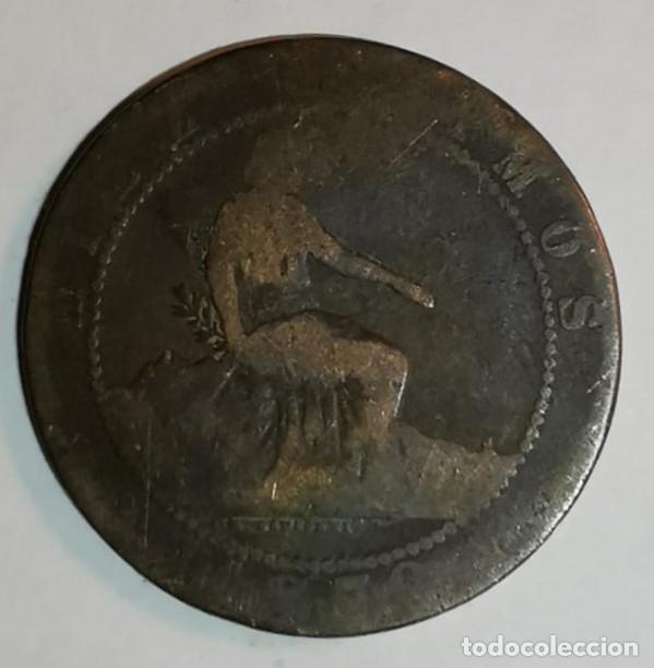 Monedas de Espa&ntilde;a: MONEDA DE 10 CENTIMOS GOBIERNO PROVISIONAL 1870 - Foto 1