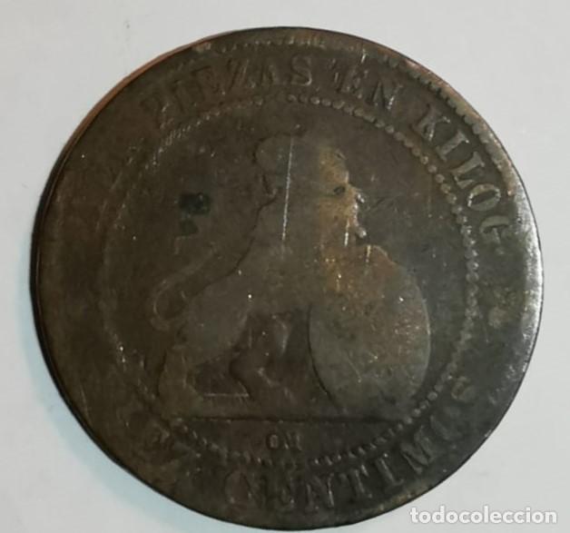 Monedas de Espa&ntilde;a: MONEDA DE 10 CENTIMOS GOBIERNO PROVISIONAL 1870 - Foto 2