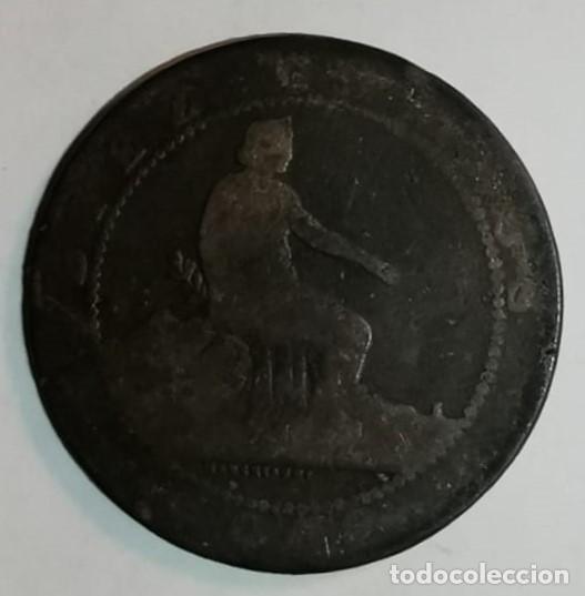 Monedas de Espa&ntilde;a: MONEDA DE 10 CENTIMOS GOBIERNO PROVISIONAL 1870 - Foto 1