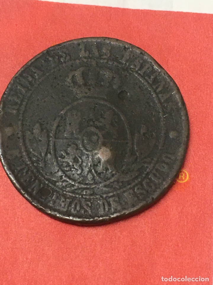Monedas de Espa&ntilde;a: 5 c&eacute;ntimos escudo ISABEL II 1865? - Foto 2