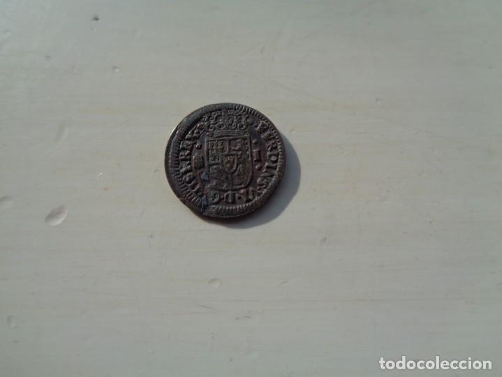 Monedas de Espa&ntilde;a: FERNANDO VI 1 MARAVEDI EN COBRE 1747 - Foto 2