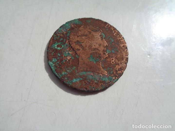 Monedas de Espa&ntilde;a: FERNANDO VII 8 MARAVEDIS DE COBRE 1823 - Foto 1