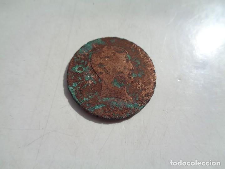 Monedas de Espa&ntilde;a: FERNANDO VII 8 MARAVEDIS DE COBRE 1823 - Foto 3