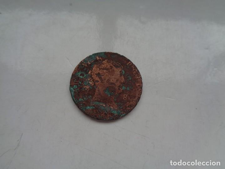 Monedas de Espa&ntilde;a: FERNANDO VII 8 MARAVEDIS DE COBRE 1823 - Foto 4