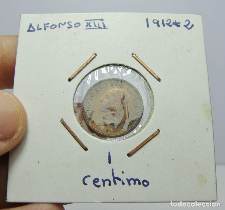 Monedas de Espa&ntilde;a: 1 C&eacute;ntimo. Alfonso XIII. 1912 *2 SC - Foto 1