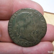 Monedas de España: 8 MARAVEDIS FERNANDO VII 1832 SEGOVIA DEFECTOS EN CANTO. Lote 219476526