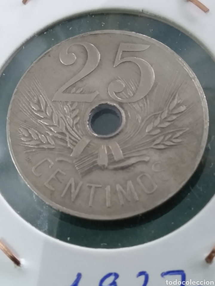 Monedas de Espa&ntilde;a: 1927, Alfonso XIII. 25 cent. MBC - Foto 1