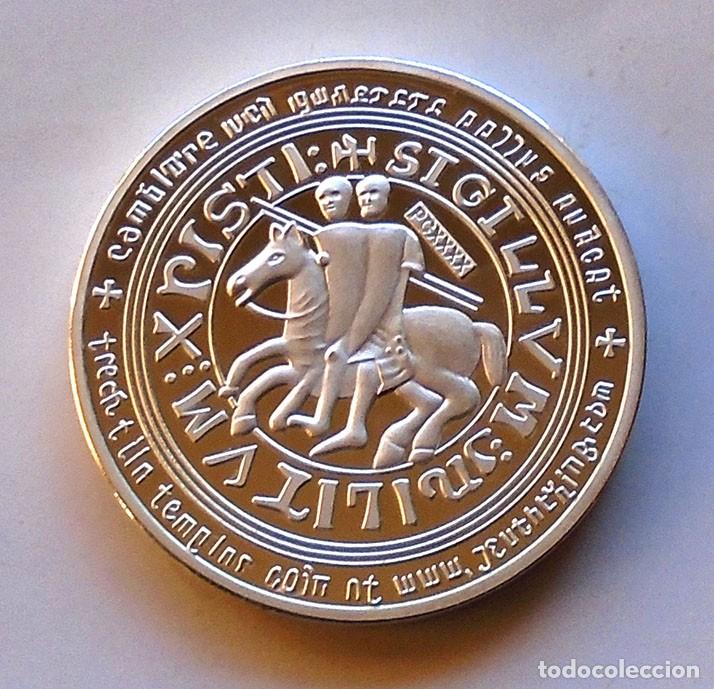 Monedas de Espa&ntilde;a: MONEDA DE LOS CABALLEROS TEMPLARIOS . PLATEADA - Foto 2