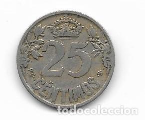 Monedas de Espa&ntilde;a: 25 centimos Alfonso XIII 1925 - Foto 2